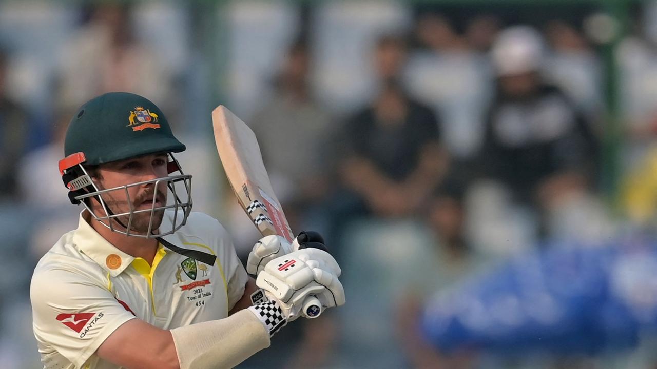 Travis Head was shining bright in the second innings. (Photo by Money SHARMA / AFP)