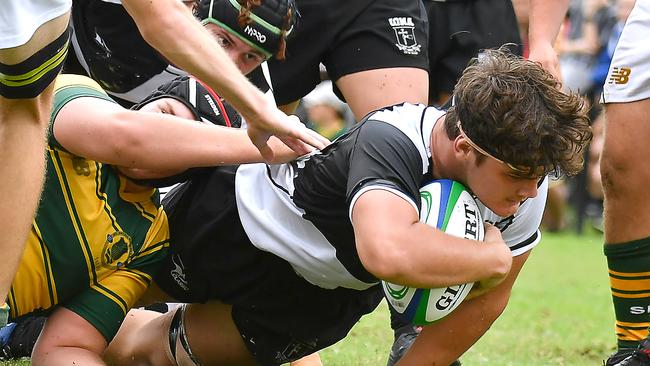 First XV schoolboy rugby match between Iona College and St Patrick's College. Saturday May 7, 2022. Picture, John Gass