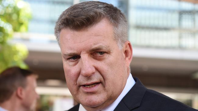 Mike Condon was a detective sergeant who allegedly left the victim’s father shaken by an angry response after his work was questioned. He is now Queensland Police Assistant Commissioner. Picture: AAP/Dan Peled