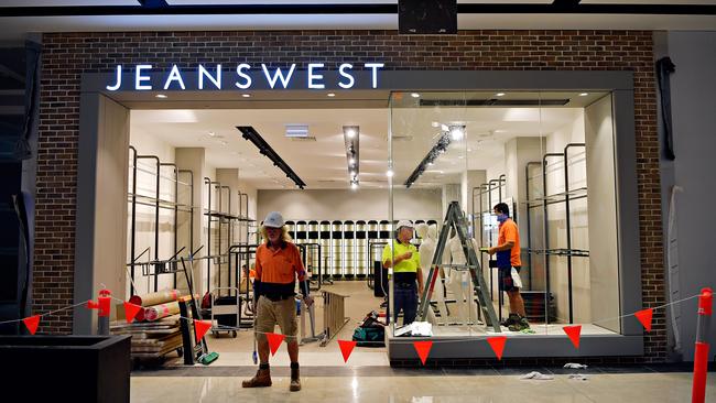 The Jeanswest store at Gateway Plaza shopping centre, at Leopold, east of Geelong, is among stores that have been spared the axe.