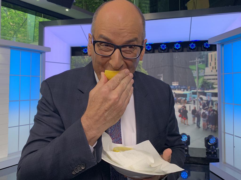 Sunrise host David Koch takes on the Lemon Face Challenge.