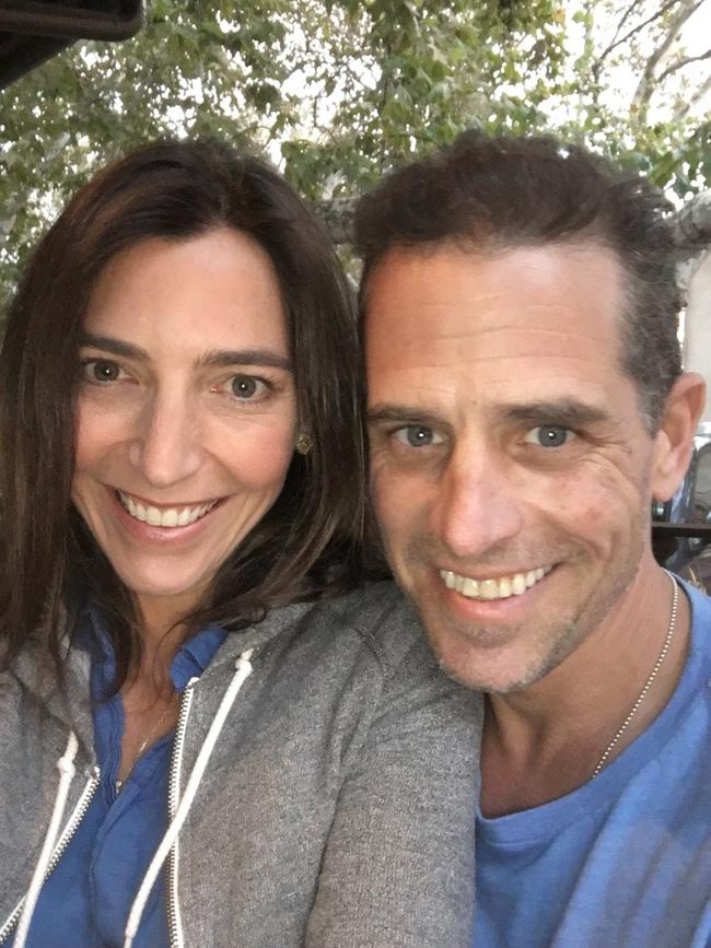 Hunter Biden and his widowed sister in law turned lover Hallie Biden.