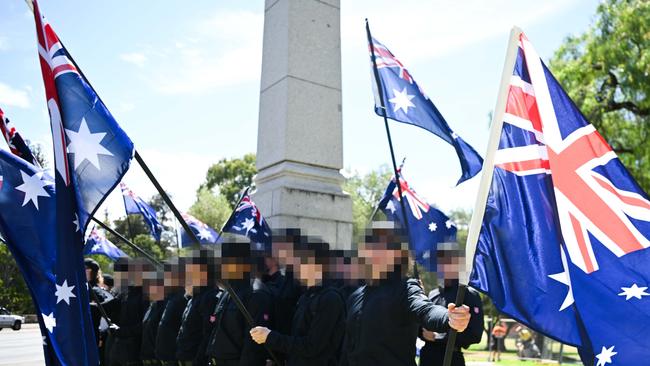 A 16-year-old from Victoria was arrested during the demonstration. Picture: Tracey Nearmy/Getty Images