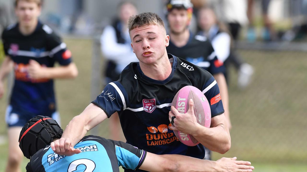 RUGBY LEAGUE: Justin Hodges and Chris Flannery 9s Gala Day. Caloundra State High V Meridan State College. year 10. Caloundra's Owen Thomme. Picture: Patrick Woods.