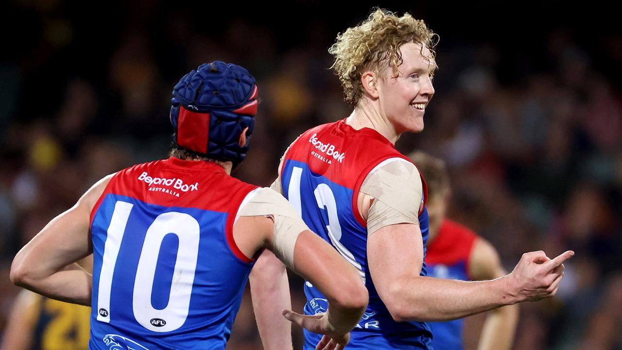 Clayton Oliver put in an incredible performance for the Demons. Picture: James Elsby/AFL Photos via Getty Images