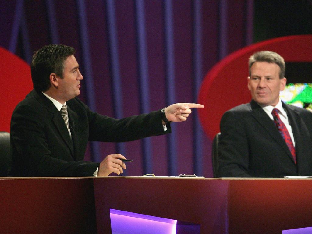 Newman back during his days on the Footy Show.