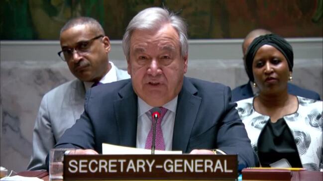 UN chief urges restraint after Iran attacks Israel