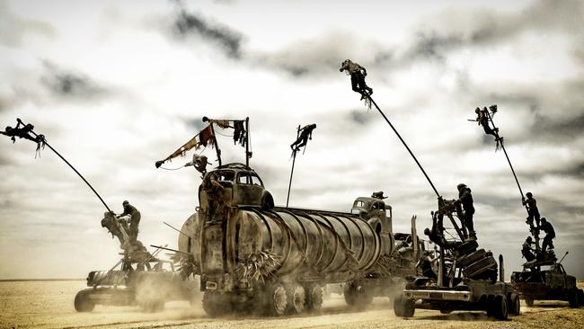 A scene from <i>Mad Max: Fury Road</i>                     