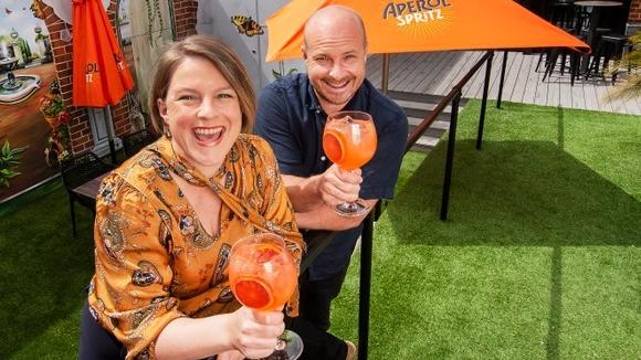 MacKenzie Quarters owner Rhianwen Seiter and her brother Ellis Nuttall at their Bendigo restaurant, event venue and accommodation business. Picture: Instagram