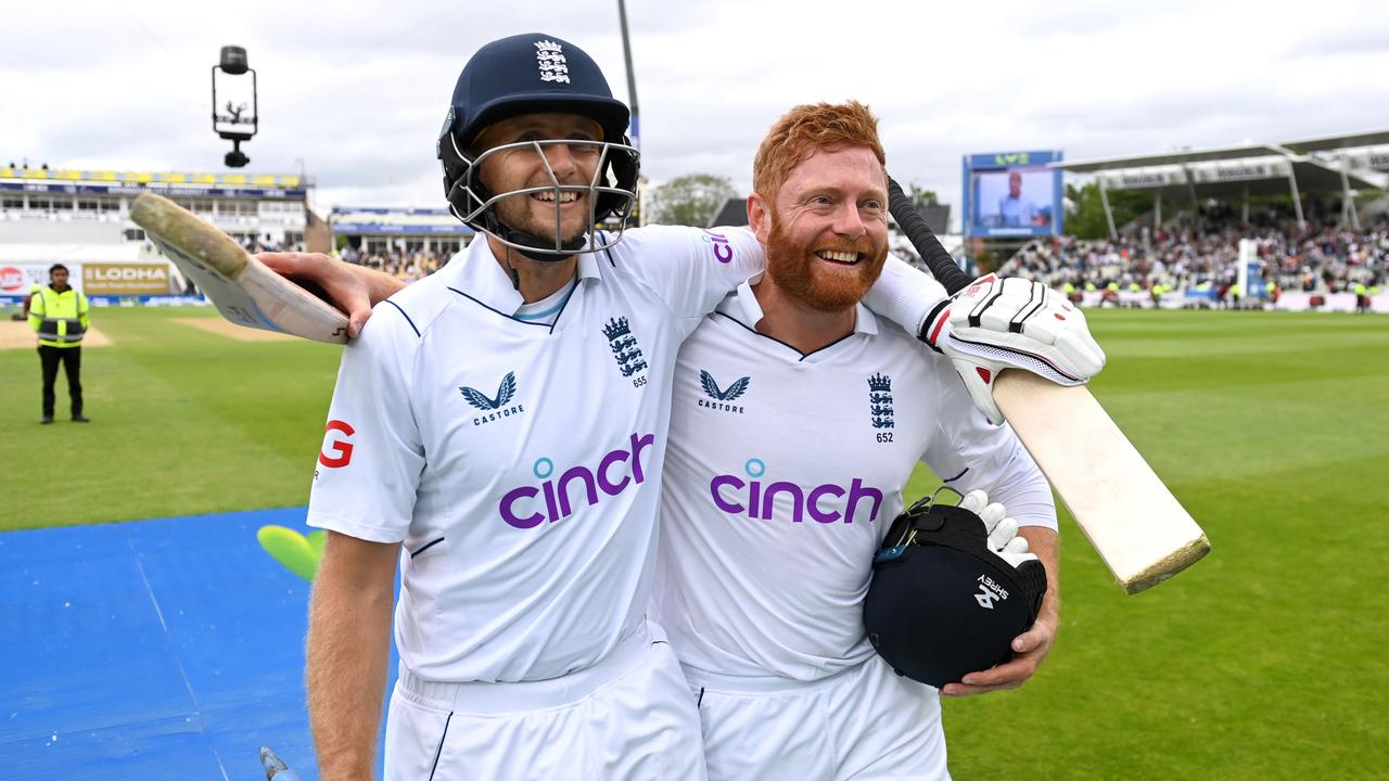 These blokes may have chased 550. Photo by Gareth Copley/Getty Images