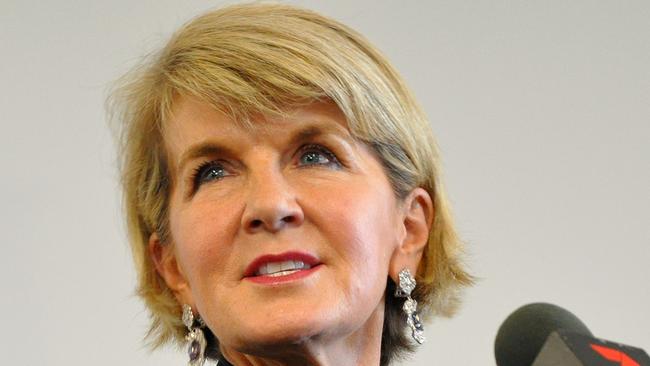 Former minister for foreign affairs Julie Bishop speaks at the opening of the Evari Business Insurance technology business in Perth, Monday, August 27, 2018. Julie Bishop has urged her successor as foreign minister to keep fighting for justice for the victims of the doomed MH17 flight. Ms Bishop, who resigned from the role on Sunday to go to the back bench, made the comments while opening a Perth technology business co-founded by Brack Norris, whose father Nick, niece Evie and nephews Otis and Mo were killed on the 2014 flight. (AAP Image/Rebecca Le May) NO ARCHIVING