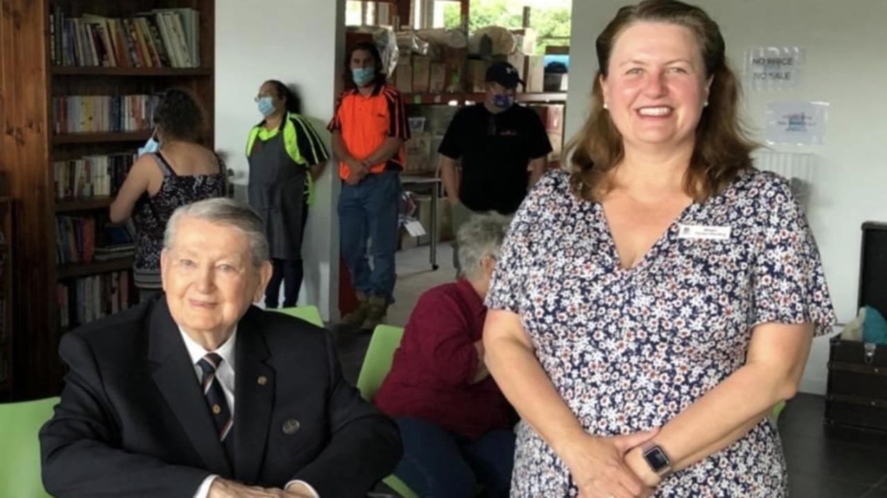 James 'Jim' Shapcott and Ipswich Mayor Teresa Harding. Photo provided by Martin Shaw