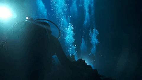 Divers Explore the Deep Caverns and Clear Waters of Kilsby's Sinkhole. Credit - Brendan Calwell via Storyful