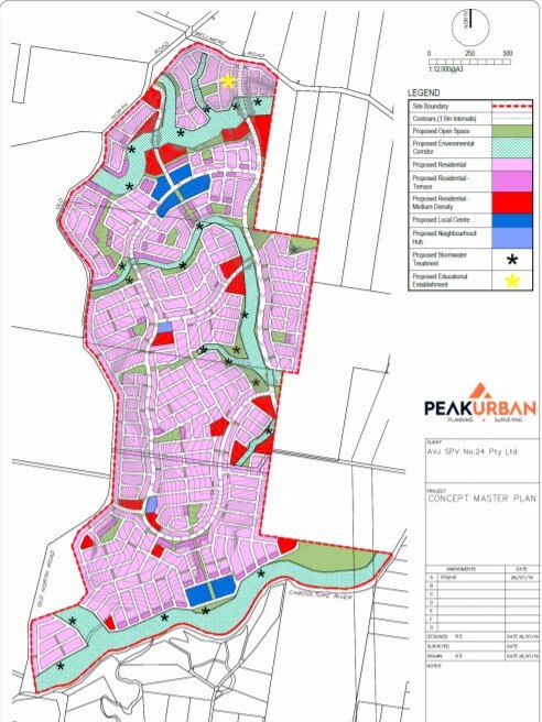 AV Jennings has lodged plans for a new 8700-plus-home master planned community in Caboolture West.