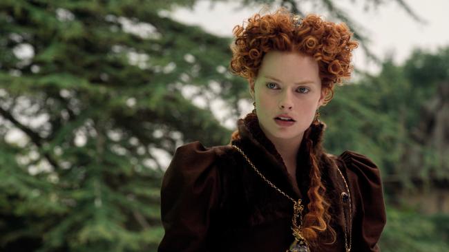 Margot Robbie as Queen Elizabeth I in a scene from the film Mary Queen of Scots. Picture: Universal Pictures