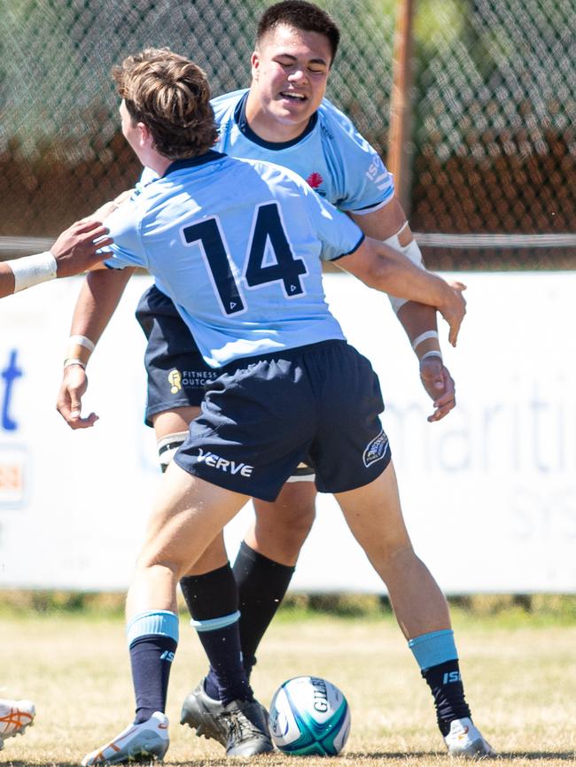 NSW Under-16s Super Rugby representative Isaac Fonua is more than just a meaty front rower. Picture: Julian Andrews