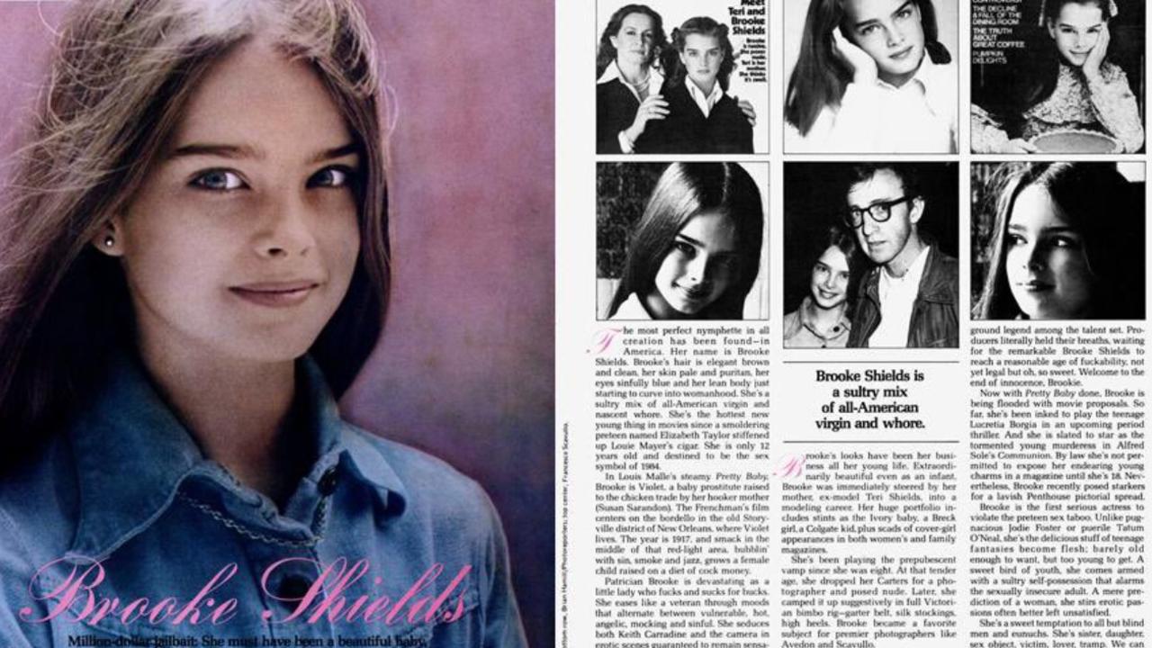 This Brooke Shields article from 1978 sparked outrage online. Picture: Twitter