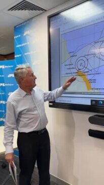 Mackay mayor Greg Williamson says potential cyclone Kirrily could bring as much rain as Cyclone Debbie.