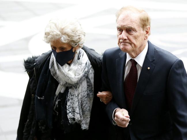 Pete Smith and wife Jackie. Picture: Getty