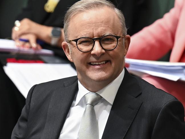 CANBERRA, AUSTRALIA, NewsWire Photos. SEPTEMBER 11, 2023: The Prime Minister, Anthony Albanese during Question Time in the Senate at Parliament House in Canberra. Picture: NCA NewsWire / Martin Ollman