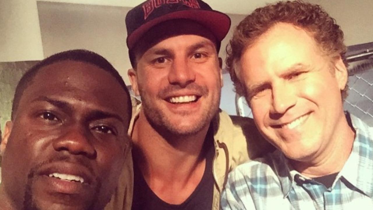 Beau Ryan with Kevin Hart and Will Ferrell.