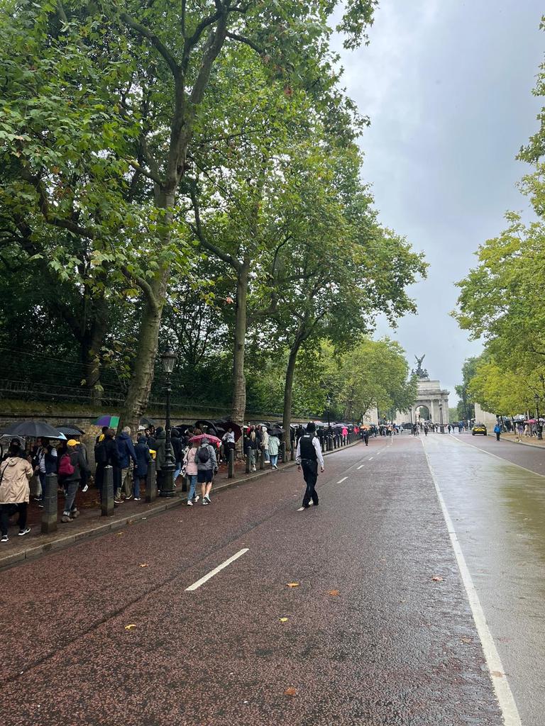 It’s an emotional day for many in London. Picture: Chantelle Francis