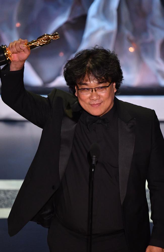 South Korean director Bong Joon-ho made history at the Oscars. Picture: AFP