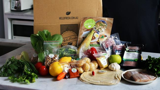 Hello Fresh delivers the ingredients and recipe to your door, but you still have to cook. Picture: Mark Evans