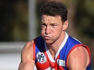 Brent Harvey on the go for North Heidelberg in the Northern Football League (NFL). Picture: Nathan William Media