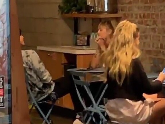 Miley Cyrus spotted having lunch with Cody Simpson in LA. Picture: Instagram