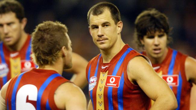 Warren Tredrea donning the Port Adelaide heritage jumper in 2004.