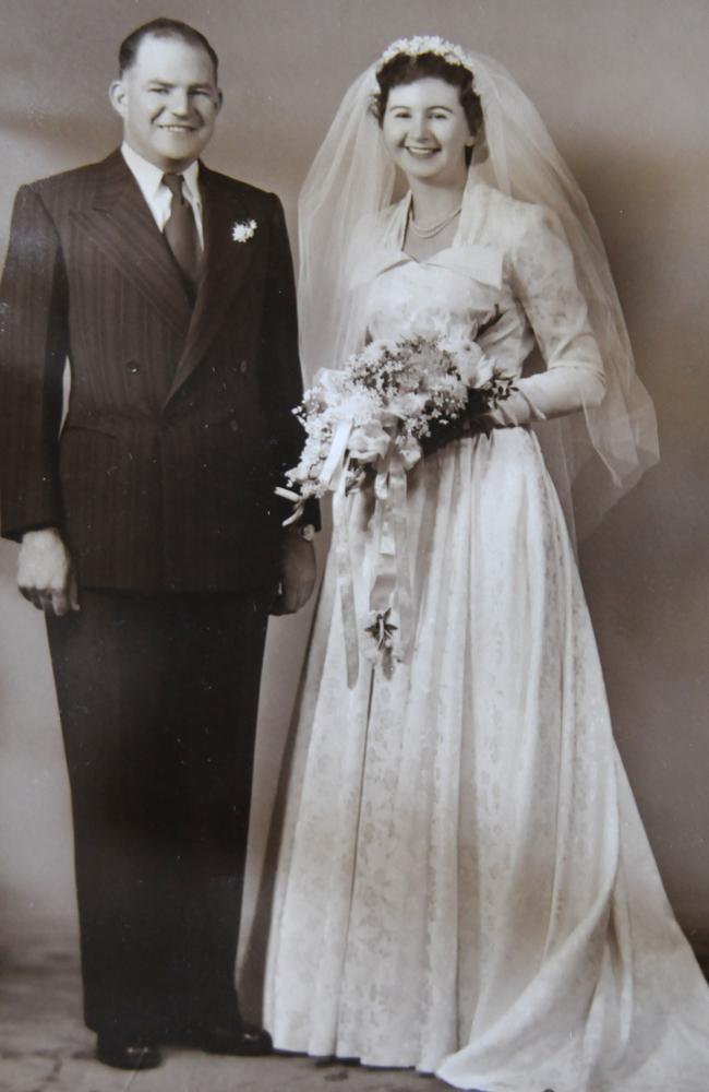 Marion and Rex Allison on their wedding day. Photo Renee Pilcher / The Gympie Times