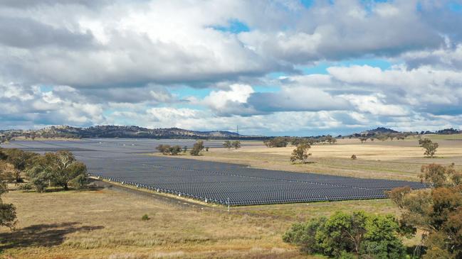 Summerville Solar Farm, a $312 million project with 215,000 solar panels. Picture: Neil Fenelon