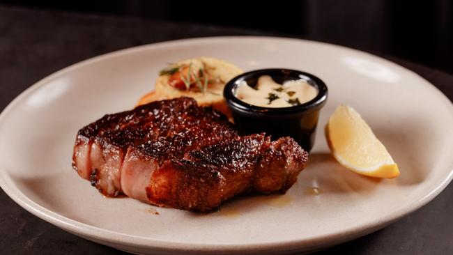 A steak at Black Hide Steakhouse in Caxton Street