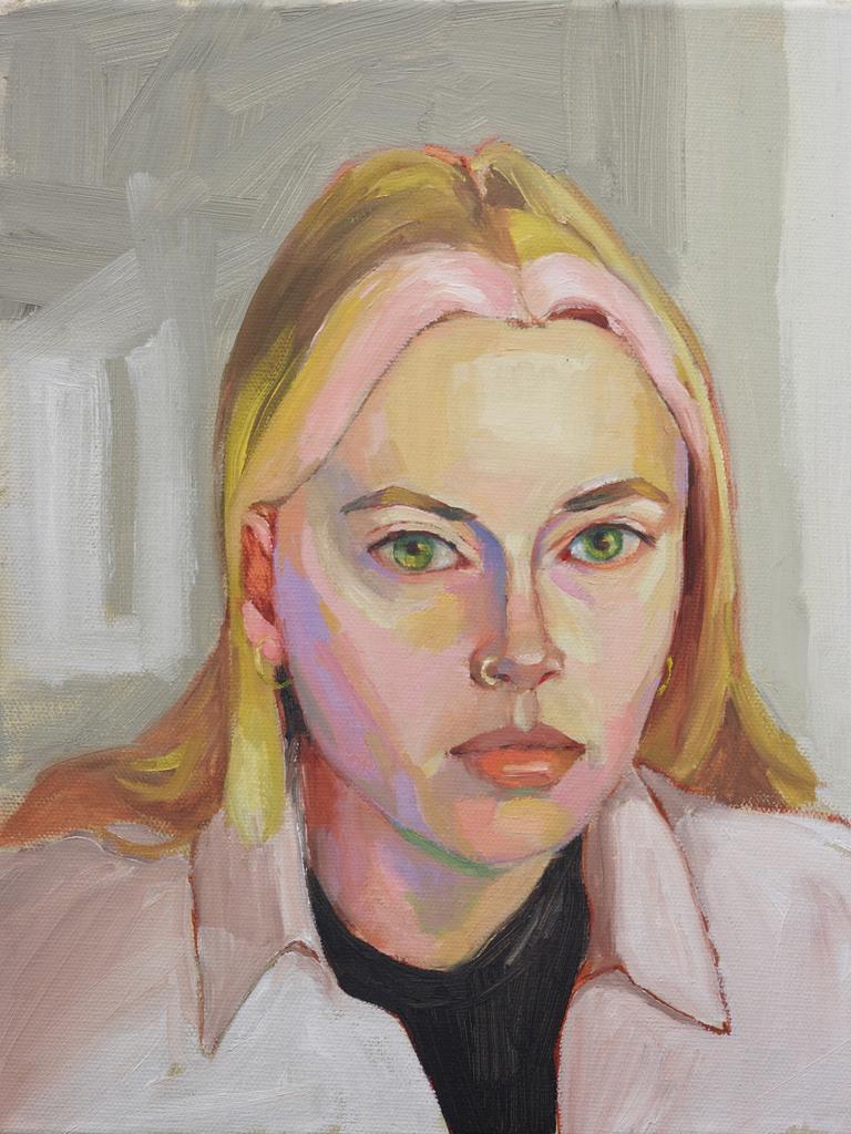 Melanie Gray: Disquietude. Portrait of university student Grace Coutts.