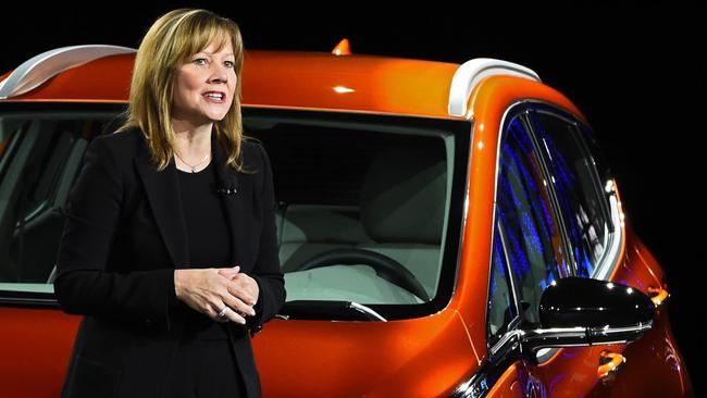 CEO Mary Barra said GM perceives momentum building for electric-vehicle adoption in the US. Picture: European Pressphoto Agency