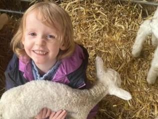 Georgia Powell, 4, shed half her body weight after falling ill with vomiting and diarrhoea following a visit to Gannow Farm. Picture: The Sun