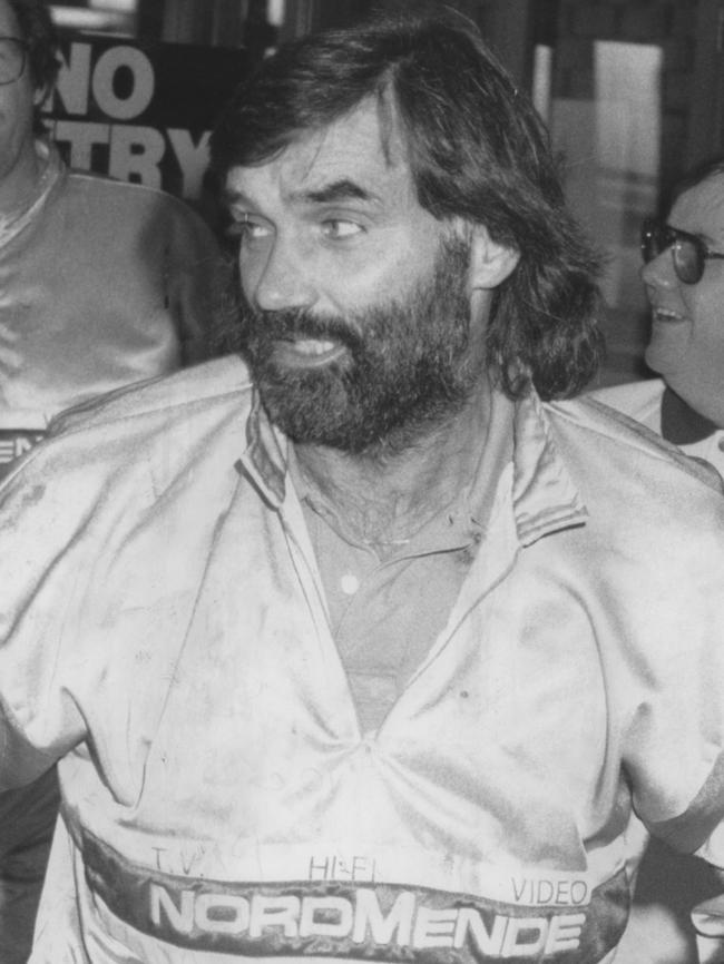 Legendary footballer George Best in Adelaide after altercation with journalist Peter Hackett.