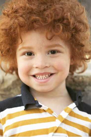 african american baby with red hair