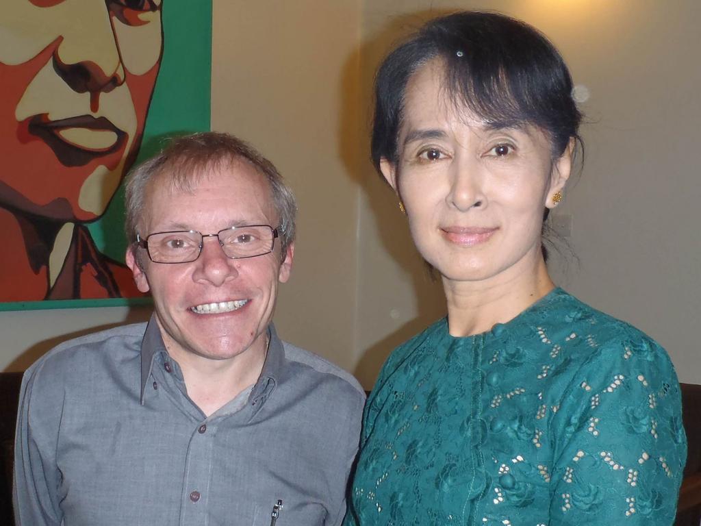 Australian economist Sean Turnell with Aung San Suu Kyi.