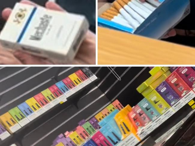 Two alleged illicit tobacco stores have opened just metres from each other in the Bundaberg CBD within a matter of days, with one shop assistant saying she took a job selling alleged illegal tobacco to keep a roof over her head.