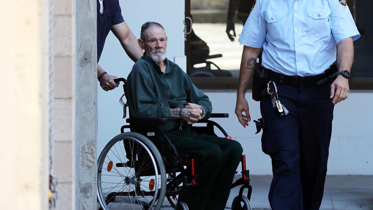 Anita Cobby's murderer Gary Murphy being released from Prince of Wales Hospital in Randwick. Picture: Tim Hunter.