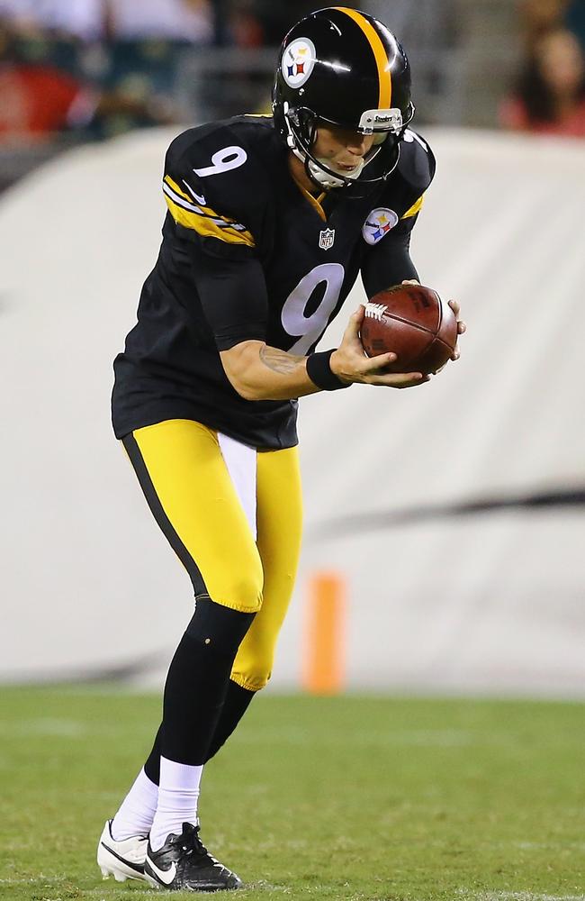 Brad Wing in a more customary stance for a punter.