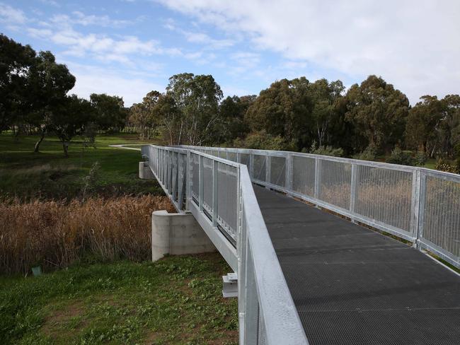 The Darebin Creek trail. Picture: George Salpigtidis