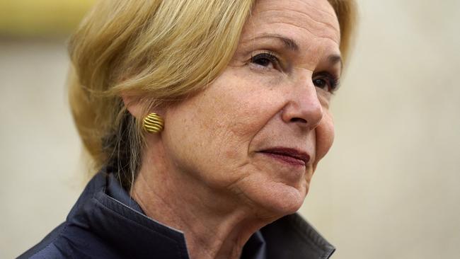 The ever-patient Dr Deborah Birx. Picture: Evan Vucci/AP