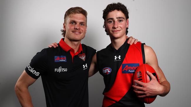 Elijah Tsatas will join Ben Hobbs in the Essendon midfield. Picture: Michael Klein