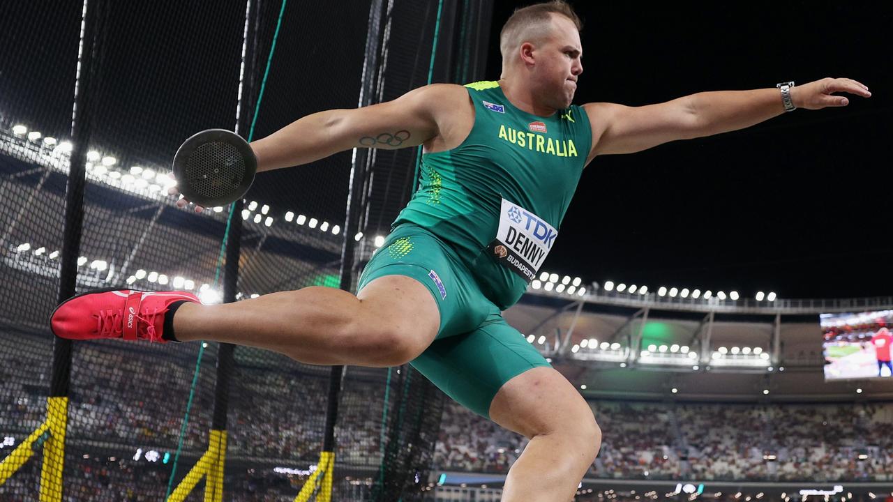 Matthew Denny of Team Australia competes in the Men's Discus