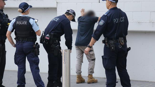 The police operation in Parramatta CBD. Picture: NSW Police