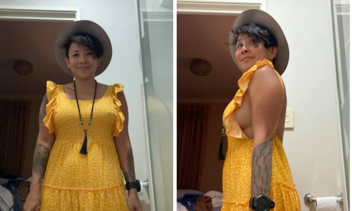 Kmart store yellow dress