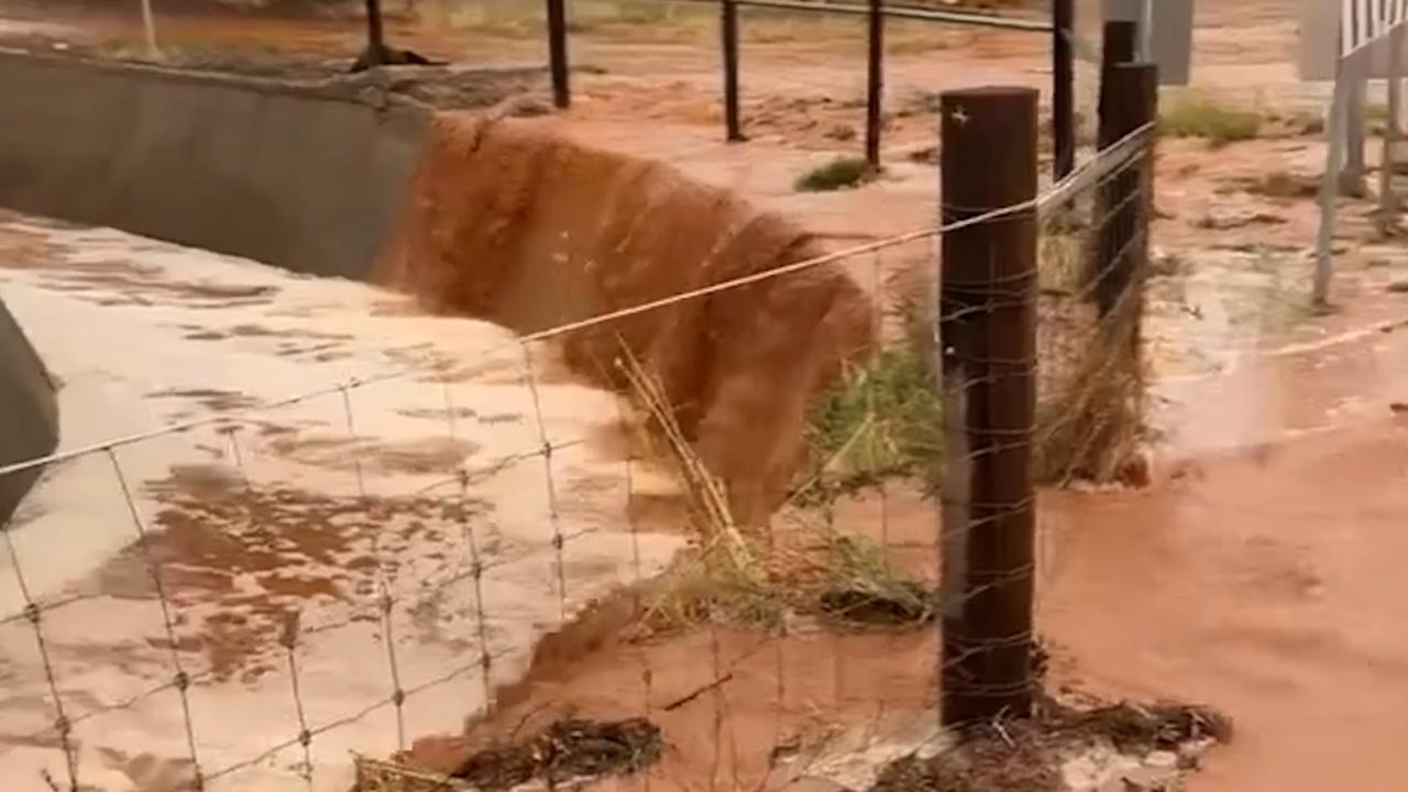 Crazy rainfall causes rivers of mud in mid-north town